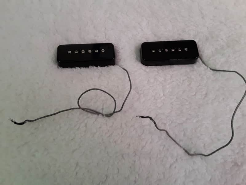 Gibson P90 Soapbar Pickup Set, Neck And Bridge. 2018 Black image 1