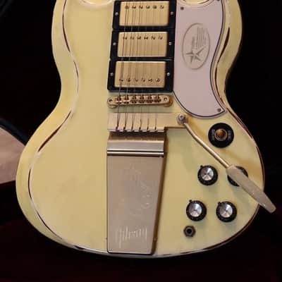Gibson Custom shop 1963 Lespaul SG Custom Maestro Vibrola 2010 Classic White image 1