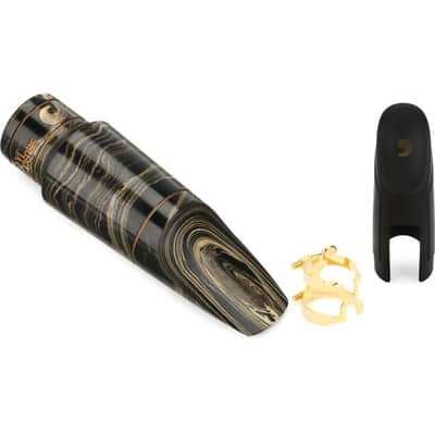 D'Addario MKS-D7M-MB Select Jazz Marble Tenor Saxophone Mouthpiece with Ligature and Cap - 7M image 2