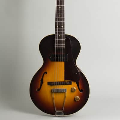 Gibson ES-125T 3/4 Thinline Hollow Body Electric Guitar (1957), ser. #U9793-1, black gig bag case. image 1