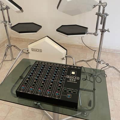 SIMMONS SDS8 1984 WHITE DRUMS KIT VINTAGE ORIGINAL 80's image 15