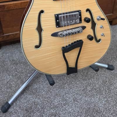 Eastwood Classic 6 TA PH Languedoc Anastasio Style Hollowbody Natural image 4
