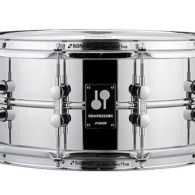 Sonor Kompressor 14" x 6.5" Steel Snare Drum image 1