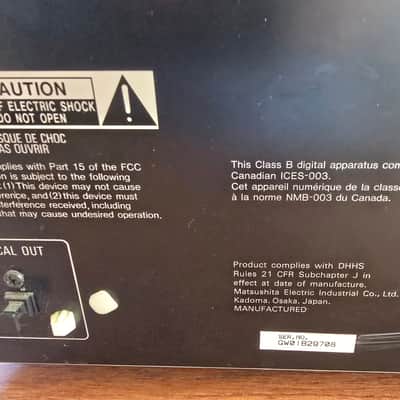 Technics SL-MC4 60+1 CD changer Early-mid 2000s - Black image 18