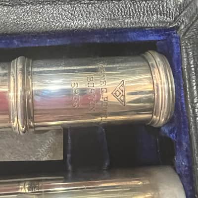 Powell Vintage Heavy Wall Commercial Flute 1980 - Silver Serial #5936 image 14
