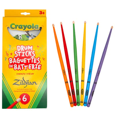 Zildjian PZA ZKIDS 6 DRUMSTICKS + PAD, CRAYOLA image 9