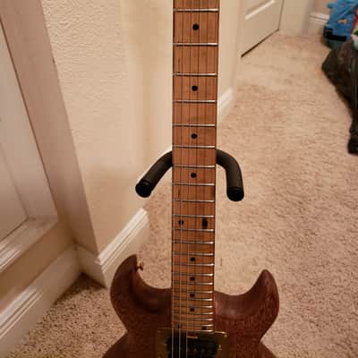 SD Curlee Jerry Garcia Wolf Influenced Tribute Guitar 1980's Natural image 5
