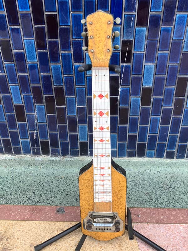 Marve Lap steel ‘40’s  - Gold Sparkle image 1