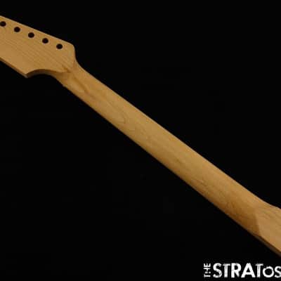 NEW Paddle Headstock 22 Fret NECK for Fender Stratocaster Strat Roasted Maple image 2