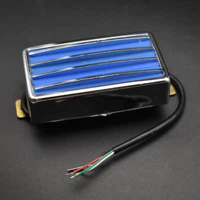 Blue Open Dual Blades Guitar Humbucker Pickup image 1