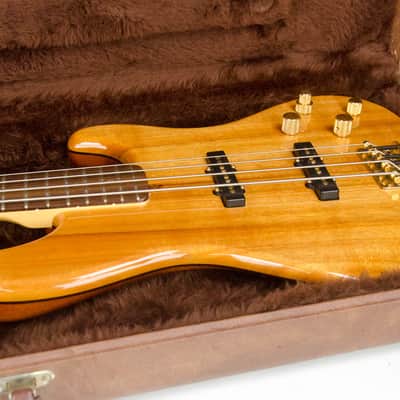Used 2002 Fender Victor Bailey Jazz Bass, Rosewood Fingerboard, Natural Koa top, Hardcase image 3