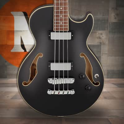 Ibanez AGB200 Semi-hollow Bass Guitar - Black Flat (AGB200BKF) image 1