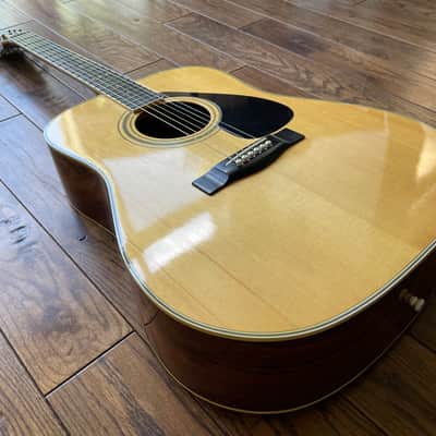 1980s Yamaha FG-350D Acoustic Dreadnought Guitar Natural Nippon Factory w/OHSC image 6