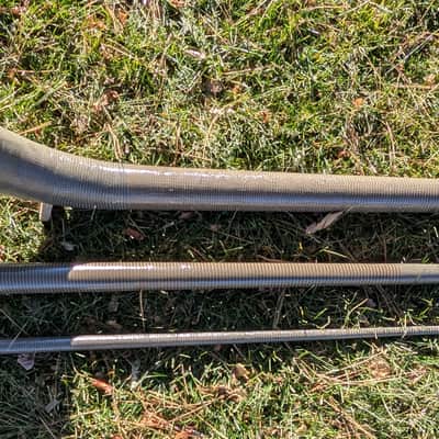 Carbon Fiber Swiss Alphorn (Alpenhorn) in F Made in USA 12 feet long, w/Bag and Mouthpiece image 7