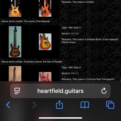 Heartfield Elan ii 1990 - Amber 720 image 10