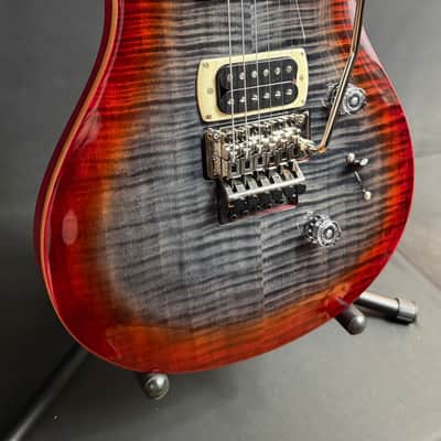 PRS SE Custom 24 "Floyd" Electric Guitar Charcoal Cherry Burst Finish w/ Gig Bag image 3