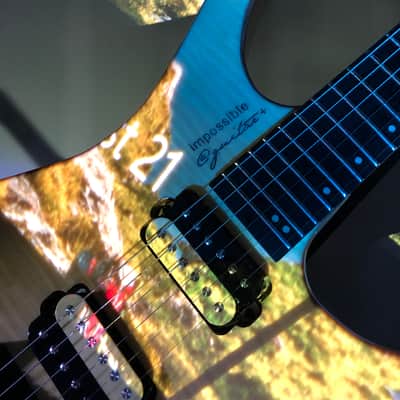 Impossible@guitar™ בְּצַלְאֵhל™ Drop Top Natural Flame + GhostFire Bullet 3.0 padded Super Thick GigBag - Safe Shipping image 12