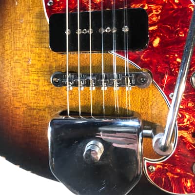 Vintage modified 8 string Decca Teisco hot rod weirdo jangle machine The Tielman Special 1964 Sunburst image 2