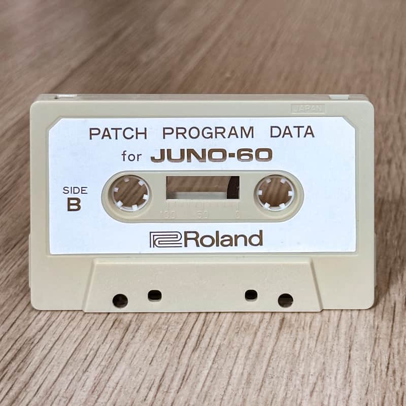 Roland Juno-60 // Original Patch Program Data Cassette Tape image 1