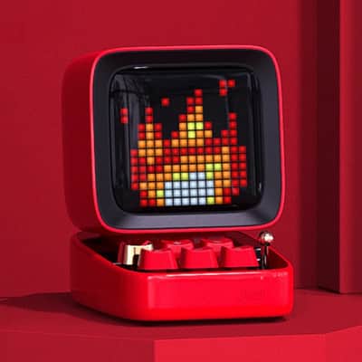 Smart Retro Portable Speaker Pixel-Art / Alarm Clock + Apps image 2
