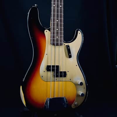 Fender Custom Shop Limited Edition '59 Precision Bass Relic Sunburst w/ OHSC image 2
