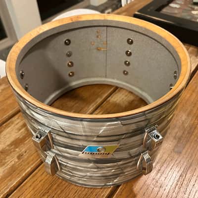 Vintage Ludwig No. 942 Classic 8x12" Rack Tom (3-Ply) w/ Pointed Blue/Olive Badge 1970’s Sky Blue Pearl image 16