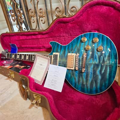Gibson Les Paul 2014 - River Blue AAA Quilted Maple image 5