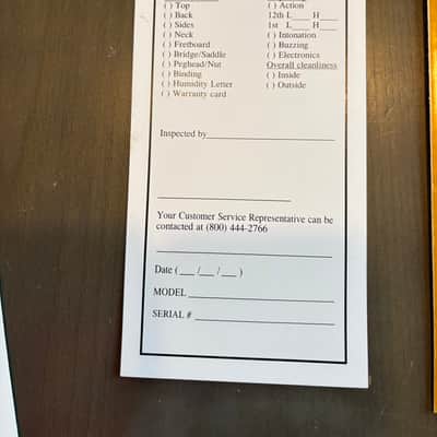 Gibson Acoustic guitar case candy checklist warranty, manual humidifier instructions image 6