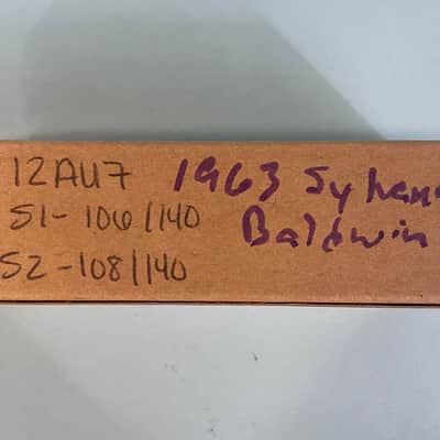 1963 Sylvania 12AU7 ECC82 Vintage Baldwin Preamp Tube! T158 image 6