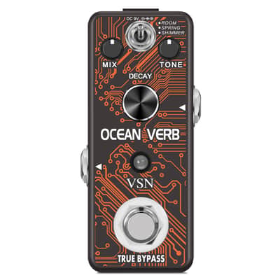 VSN LEF-3800 Digital Reverb Pedal Guitar Ocean Verb Pedal Room Spring Shimmer 3 Modes Wide Range With Storage Of Timbre Pedal--Shipped from Irvine Warehouse in California by USPS image 4