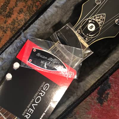 LOADED & CUSTOM” GRETSCH HOT RODDED / RAT ROD 5410t Matte Black … “MINT” … Korean made w/ Quality USA UPGRADES !!! / tvjones Brian Setzer Pups & tvjones wire harness / Tru-Arc Bridge / Quality Grover Locking tuners & high quality Gretsch Case image 17