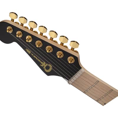 Used Charvel Angel Vivaldi Signature DK24-7 Nova - Satin Black w/ Maple FB image 4