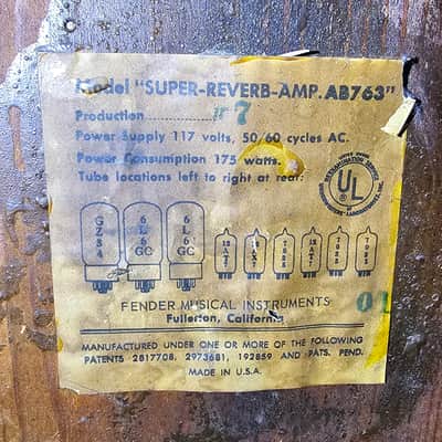Fender Super Reverb Amp AB763 1967/68 image 2