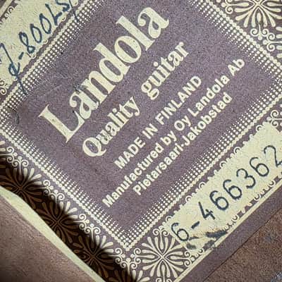 Landola J-800 Made in FINLAND Florentine Cutaway Jumbo Acoustic-Electric Guitar Finnish European EU Build with USA Shadow P4 4-band EQ pre-amp Vintage 80s 1980's Gibson Open-Book Headstock image 4