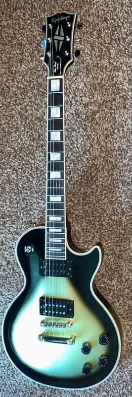 Epiphone Adam Jones Signature '79 Les Paul Custom Antique Silverburst electric guitar with ohsc image 1