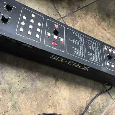 Sequential Six-Trak (Keyboard removed) 6-Voice Polyphonic Synthesizer 1984 - 1985 - Black with Wood Sides image 1