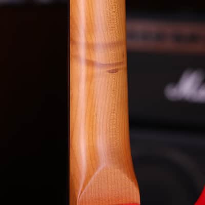 Dhatarattha HSS Strat-Style – Fiesta Red Nitro Relic image 9