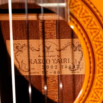 2002 Kazuo Yairi YC-60 MIJ Classical Guitar Solid Spruce/Rosewood w/ OHSC image 7