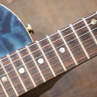 2003 PRS Custom 22 Single-Cut Electric Guitar Whale Blue Quilt 10 Top + Case image 8