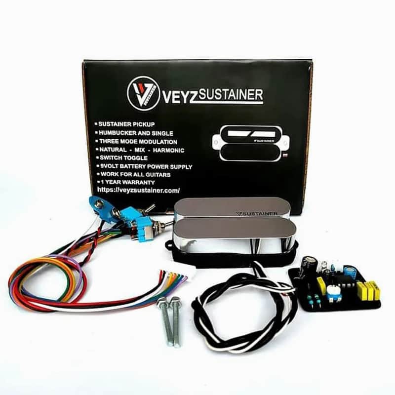 Veyz Sustainer Humbucker pickup system - Dual Metal Design | 3 Mode Sustainer Features W/passive pickup | Not Sustainiac Stealth Pro Nor Lace Sensor | image 1