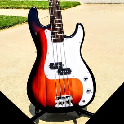 🎸+Amp! Glarry P Style Electric Bass Guitar +Rosewood Fretboard +Soft Case/Gig Bag +Strap +Cable +Pick!🎸 image 5