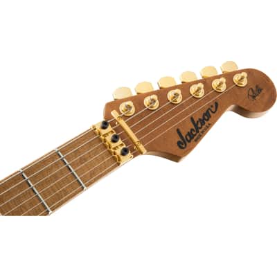 Jackson Custom Shop USA Signature Phil Collen PC1 - Caramelized Flame Maple Fingerboard, Satin Au Natural image 19