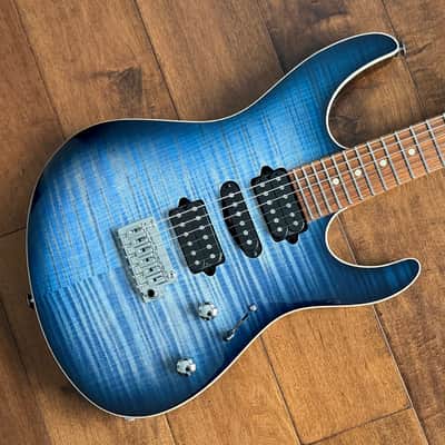 Suhr Modern Plus HSH Trans Whale Blue Burst Roasted Maple Pau Ferro Neck 87825 image 5