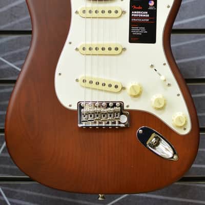 Fender Limited Edition American Performer Stratocaster Electric Guitar, Satin Mocha Burst image 1
