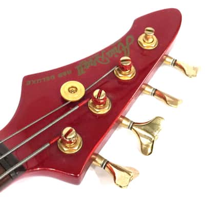 Aria Pro II RSB Deluxe I Lefty 1980s Red & Gold : Left-handed bass image 3
