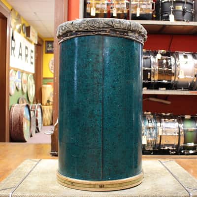 1950s Slingerland 23x14 Drum Throne in Sparkling Aqua image 3