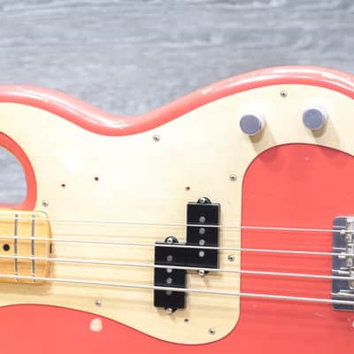 Fender Road Worn 50's Precision Bass Fiesta Red Seymour Duncan Pickups Electric Bass image 4
