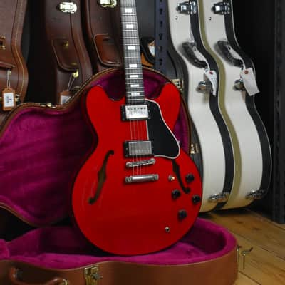 2000 Gibson USA Limited Edition ES-335 BP Translucent Red, Black Binding, Ebony Board w/OHSC, RARE image 7