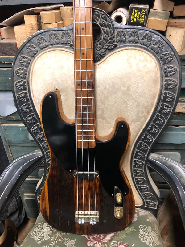Rick Kelly (Carmine Street Guitars) P bass ”Trinity Church” pine skimtop image 1