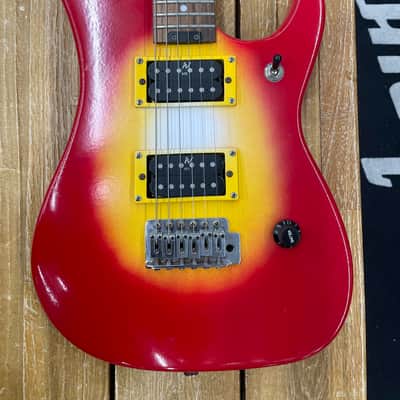 Washburn N1 Nuno Bettencourt - Red Yellow Burst Refinish image 2